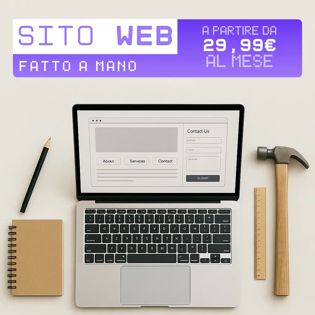 Sito web artigianale su misura